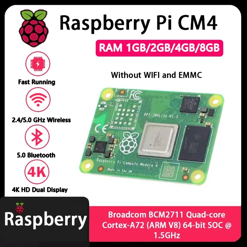 Raspberry Pi CM4, 1 ГБ/2 ГБ/4  – обзор и цена Raspberry Pi Compute Module 4 8Gb 32Gb